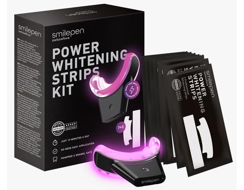 Smilepen Power Whitening Strips Kit Kit mit 7x2 Strips & LED