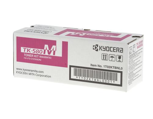 Toner Kyocera TK-580M, zu FS-C5150DN magenta, ca. 2'800 S. gemss ISO/IEC 19798