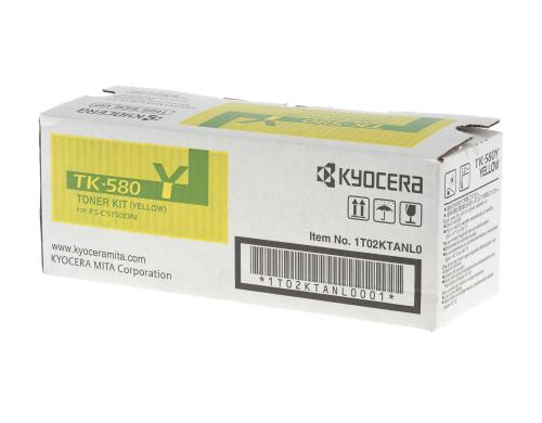Toner Kyocera TK-580Y, zu FS-C5150DN yellow, ca. 2'800 S. gemss ISO/IEC 19798
