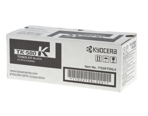 Toner Kyocera TK-580K, zu FS-C5150DN black, ca. 3'500 S. gemss ISO/IEC 19798
