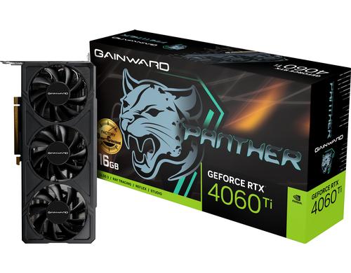 Gainward RTX4060 Ti Panther OC, 16GB GDDR6X GeForce RTX4060 Ti, 3x DP, 1x HDMI