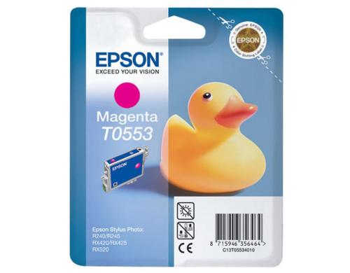Tinte Epson C13T055340 magenta, 8ml zu Stylus Photo RX420/RX520, 290 Seiten