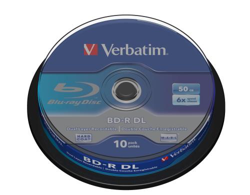 Verbatim BD-R 6x Dual Layer 50GB 10 Pck Blu-ray, Scratchguard plus