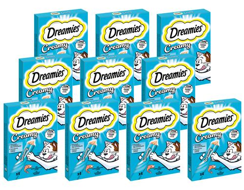 Dreamies Creamy Snack Lachs 11x4x10g KIT 