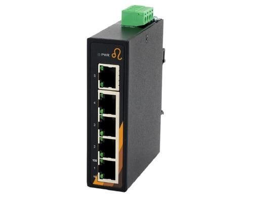 Exsys 5-Port 10/100Tx Industrie Ethernet Switch -40 bis +75C