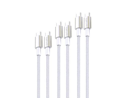 4smarts USB2.0-Kabelset C-C. 1m,1,5m, 3m 60Watt Fast Charging, Digital Adapter,Nylon