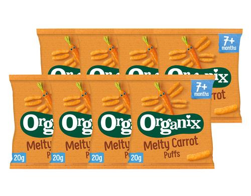 Hero Baby Organix Snacks Karotten Flips 8x 20g