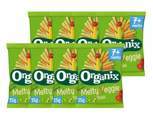 Hero Baby Organix Snacks Veggie Sticks 8x 15g