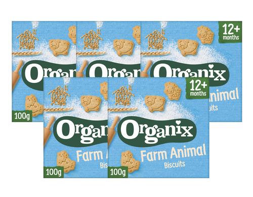 Hero Organix Farm Animals Biscuits Bio 5x 100g / Alter: ab 12+ Monaten
