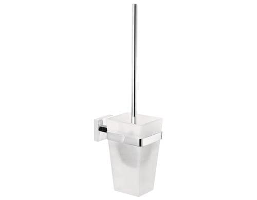 DELUXXE Toilettenbrsten-Set Glnzende WC-Brstengarnitur