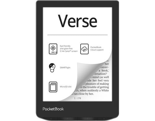 PocketBook Verse  Mist Grey 6 E-Ink Carta ,16 Graustufen, 8GB Speiche