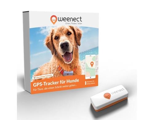 Weenect GPS-Tracker fr Hunde weiss