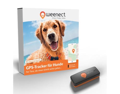 Weenect GPS-Tracker fr Hunde schwarz
