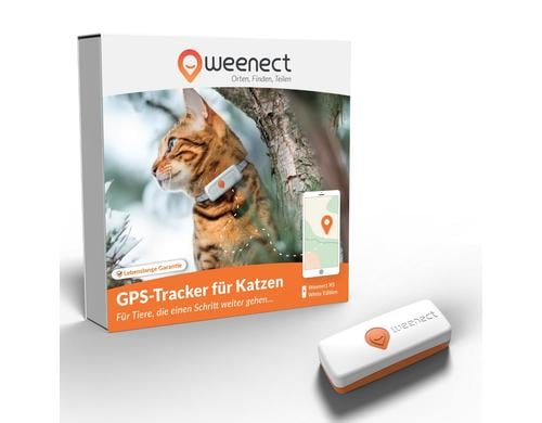 Weenect GPS-Tracker fr Katzen weiss