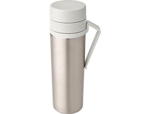 Brabantia Thermoflasche Make & Take 0.5L Edelstahl, Light Grey, 6-12 Stunden heiss