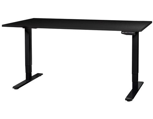 Contini Tisch hhenverstellbar Schwarz Tischplatte 1.6x0.8m / Gestell Schwarz