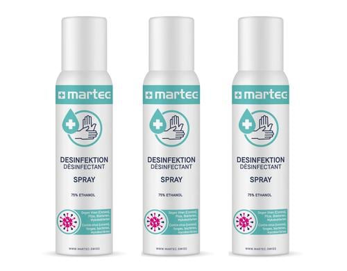 MARTEC Desinfektions-Spray KIT 3 x 100 ml