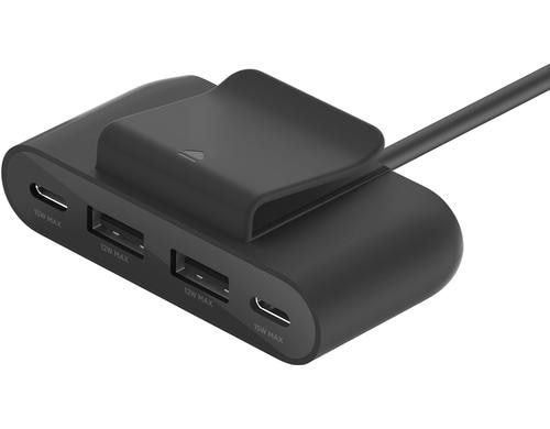 Belkin 4-Port USB Charge Black 2x USB-C, 2x USB-A