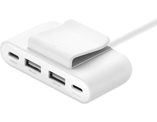 Belkin 4-Port USB Charge White 2x USB-C, 2x USB-A