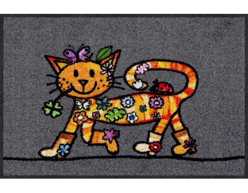 Salonlwe Funky Cat  Fussmatte 50x75 cm, Flor Polyamid, Anti-Rutsch