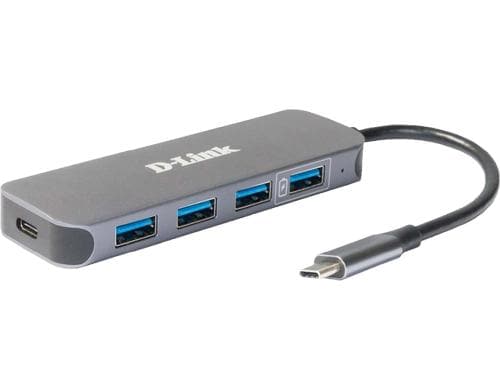 D-Link Hub DUB-2340 USB-C Hub 3x USB 3.0 mit USB-C Ladeanschluss