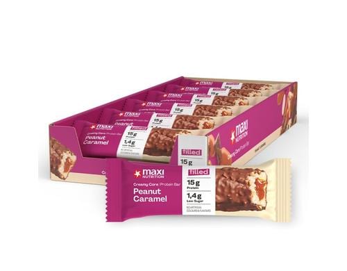 Maxi Nutrition Creamy Core Protein Bar Peanut Caramel, Box: 12x45g
