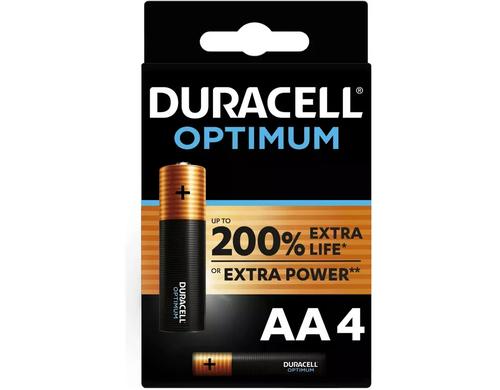Duracell Optimum MN1500/AA/LR6 K4 4 Stk. AA