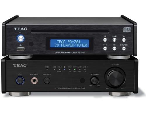 TEAC 300 Serie Set 1-B Stereo-Verstrker und CD-DAB-Player, schwar