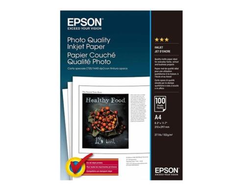 Epson Photo Quality Inkjet Paper A4 102g, 100 Blatt, S041061