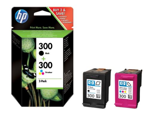 HP Combopack Nr. 300 - 4 Farben (CG846EE) je 4ml, Seitenkapazitt: ~ 200 Seiten