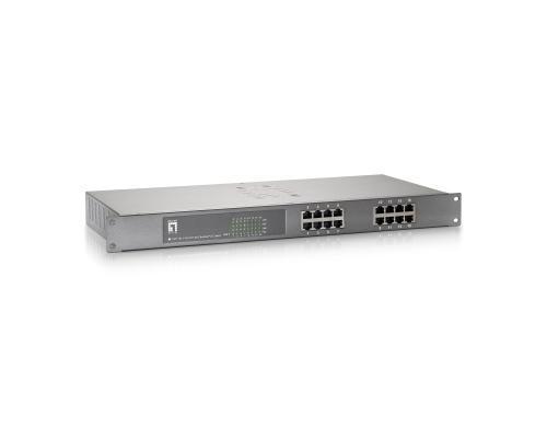 LevelOne FEP-1611: 16 Port Switch, PoE unmanaged, 16x 100Mbps PoE
