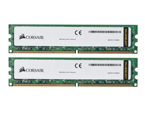 Corsair DDR3 ValueSelect 8GB 2-Kit 2x 4GB, 1333MHz, CL9-9-9-24, 1.5V, 240Pin