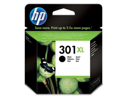 HP Tinte Nr. 301XL - Black (CH563EE) 8ml, Seitenkapazitt ~ 480 Seiten,