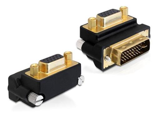 Adapter DVI-I Stecker auf VGA Buchse 270 270 Grad Winkeladapter Duallink 24+5