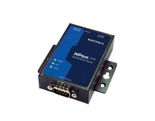 MOXA NPort 5110, LAN RS232 Server, Serielle Gerteserver mit einem Port RS232