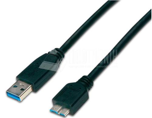 Wirewin USB3.0 Kabel, 1.8m, A-Micro-B. fr USB3.0 Gerte, bis 5Gbps, schwarz