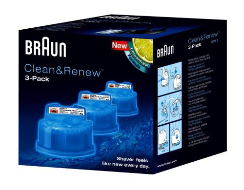 Braun Reinigungskartuschen CCR3 3 Kartuschen fr alle Reinigungscenter
