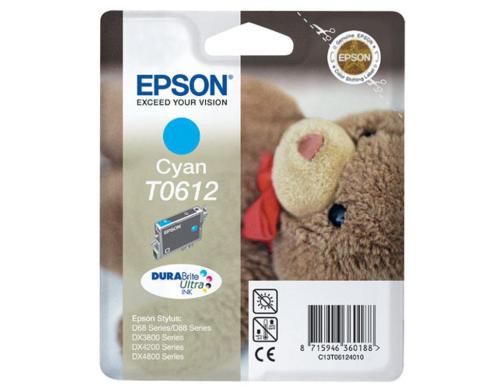 Tinte Epson C13T061240 cyan, 8ml zu Stylus Photo D68PE/D88/DX3850, 250 Seite