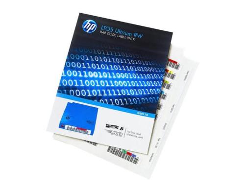 HP Q2011A: 100 Strichcode Etiketten LTO-5 100 Etiketten Daten und 10 Reinigungstapes