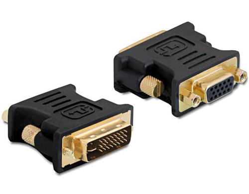 Adapter DVI-I-Stecker zu VGA-Buchse 24+5 Pin DVI Stecker auf VGA 15Pin Buchse