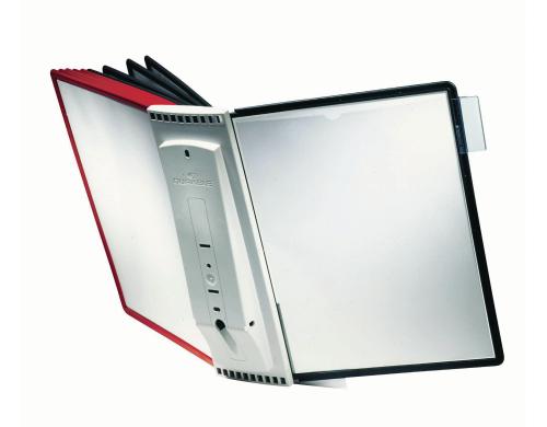 Durable Sherpa Sichttafelsysteme mit 10 Sichttafel, 5x schwarz, 5x rot, A4
