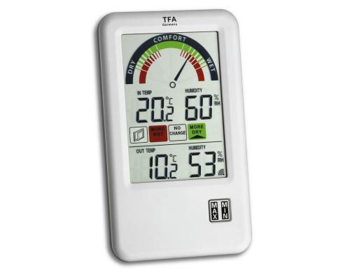 TFA Funk Thermo-Hygrometer Bel-Air mit Lftungsempfehlung