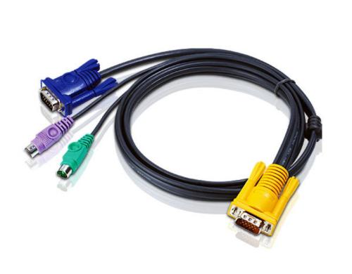 Aten 2L-5203P: PS/2-KVM-Kabel 3M PC-Anschlussstecker: HDB und PS/2