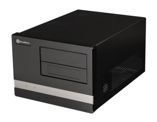 SilverStone Desktop SST-SG02B-F, ohne NT Alu-Gehuse schwarz, 270x212x393mm (BxHxT)