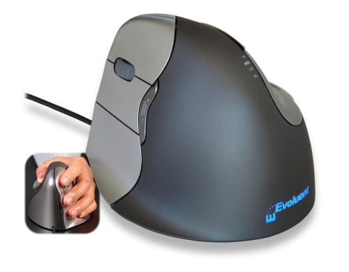 Evoluent Vertical Mouse 4 USB, ergonomische Maus, Linkshnder