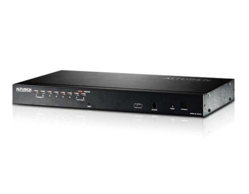 Aten KH1508A: 8 Port Cat-KVM-Switch, OSD, PS/2, USB, VGA, 1600x1200, 19, schwarz