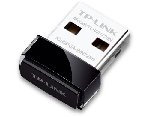TP-Link TL-WN725N: WLAN-N USB-Adapter 150Mbps, WEP/WPA/WPA2, ultraklein