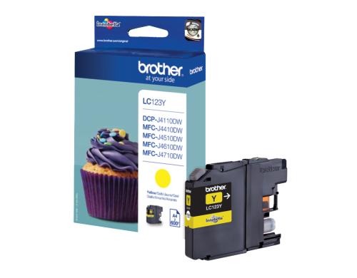 Tinte Brother LC-123Y, yellow 600 Seiten