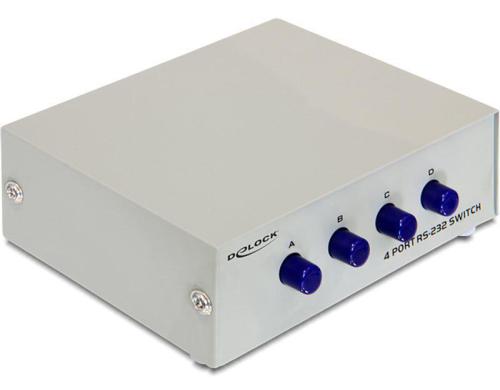 Delock DB9 Switchbox 4Port manuell Seriel RS232