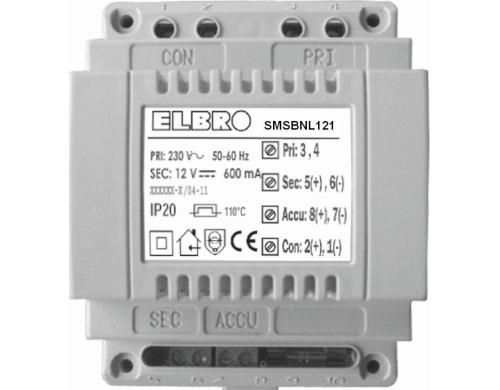 Elbro SMSBNL121 Netz-/Ladegert mit Spannungsberwachung und Akkuanschluss